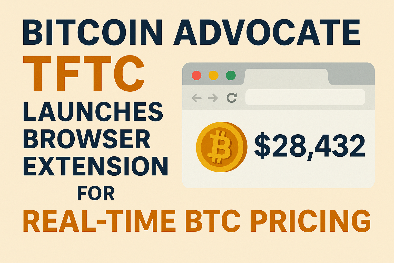 Người ủng hộ Bitcoin TFTC ra mắt tiện ích mở rộng trình duyệt để định giá BTC theo thời gian thực