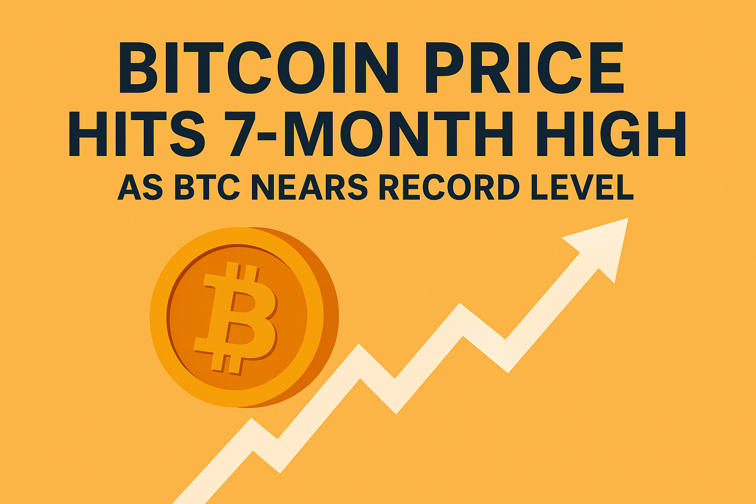 Bitcoin tăng giá đạt mức cao nhất trong 7 tháng khi BTC tiến gần đến mức giá kỷ lục